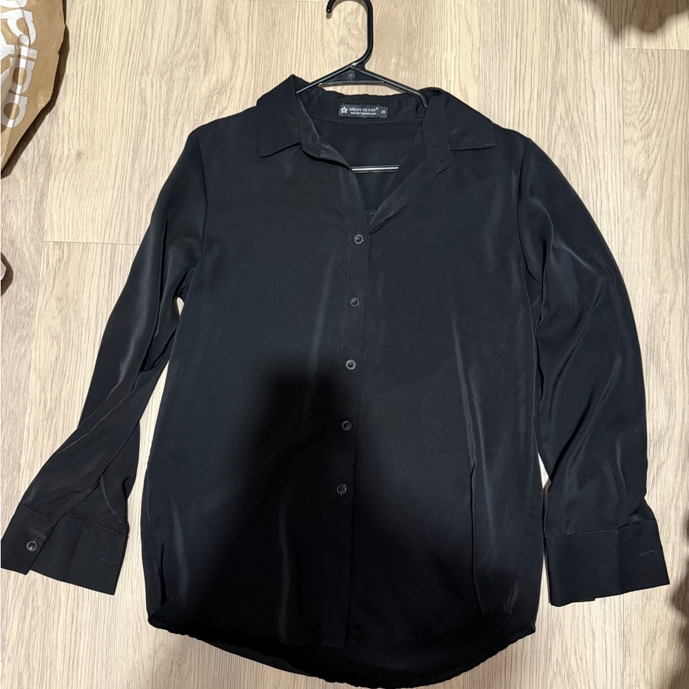 Black Button-Up Shirt